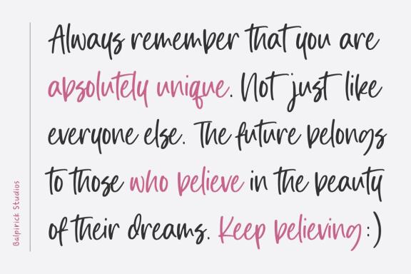 Dimelike Modern Handwritten Font