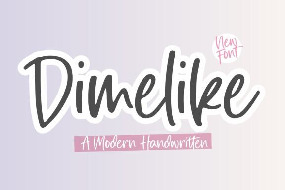 Dimelike Modern Handwritten Font