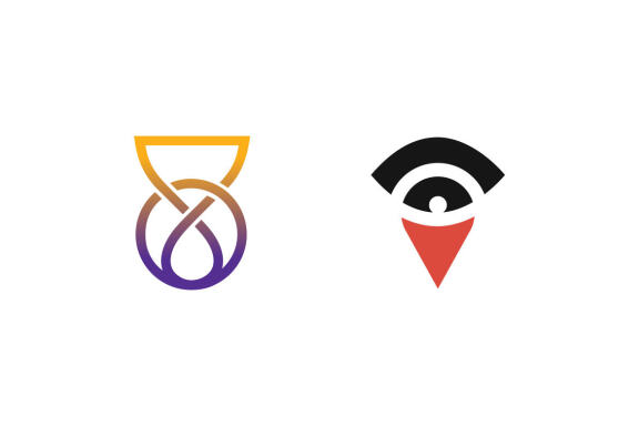 Cup, Eye and Map - FREE Logo