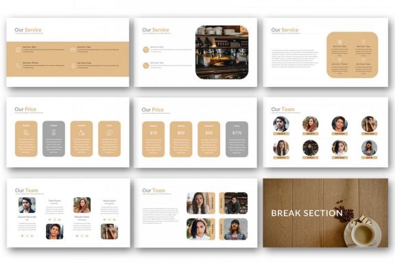Cafeela Google Slide Template
