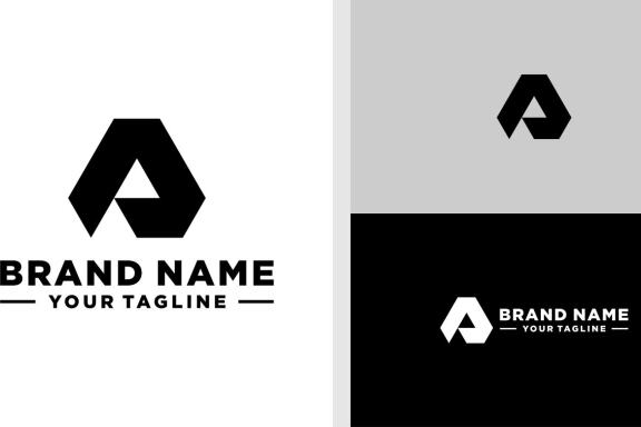 AP LOGO MONOGRAM TRIANNGLE EDITABLE