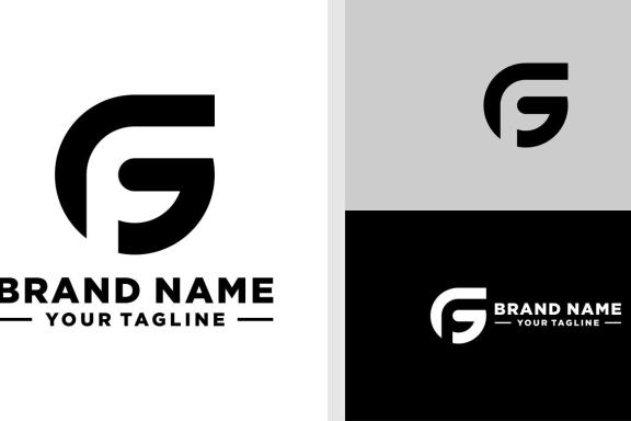 Gf Logo Design Vector & Photo (Free Trial) | Bigstock