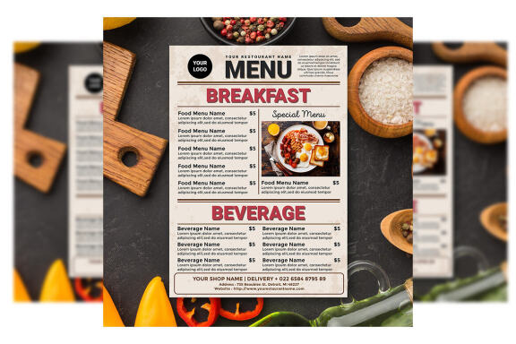 Breakfast Menu FREE Template