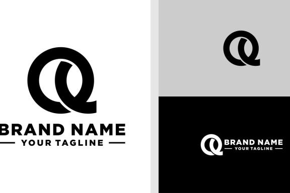 LETTER Q LOGO MONOGRAM UNUSUAL EDITABLE