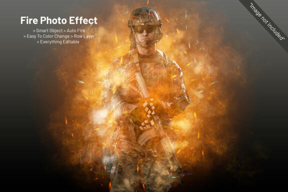 Fire Photo Effect