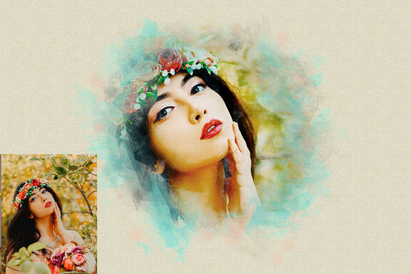 Watercolor FREE Photoshop Effect