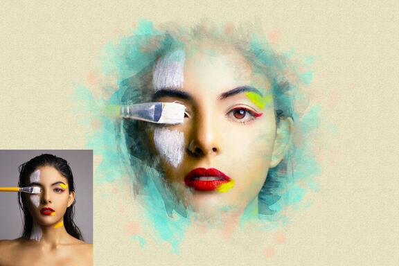 Watercolor FREE Photoshop Effect