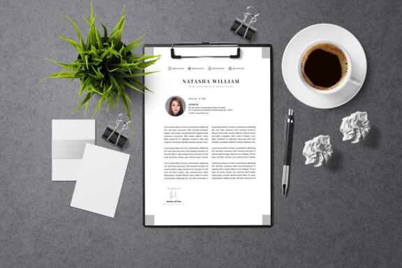 Minimalist CV Resume Template Web Design Programmer
