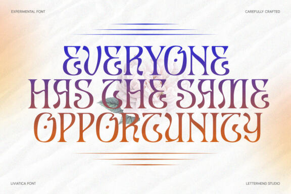 LIVIATICA - Display Font