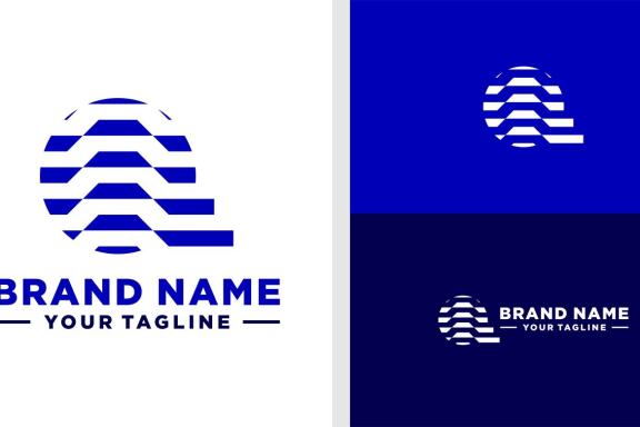 LETTER Q LOGO GEOMETRIC WAVE EDITABLE