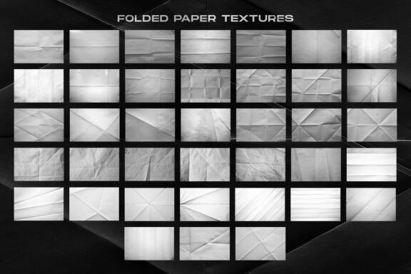 Folded paper textures collection