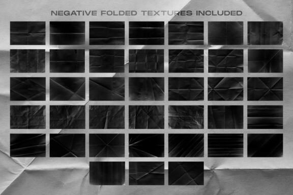 Folded paper textures collection