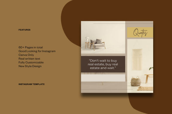 Real Estate Content Instagram | CANVA Template