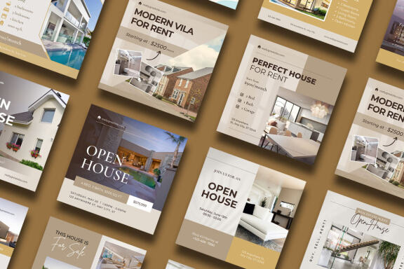 Real Estate Content Instagram | CANVA Template