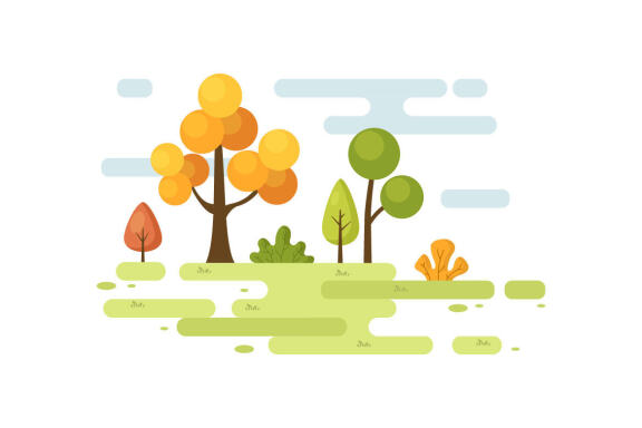 13 Nature and Landscape Unique Illustration