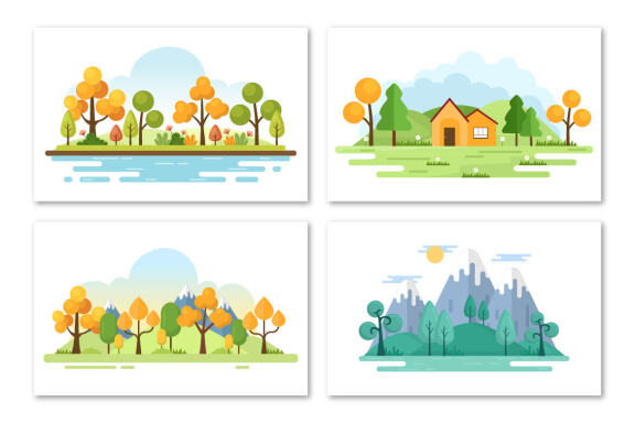 13 Nature and Landscape Unique Illustration