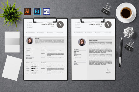 Minimalist CV Resume Template Teacher