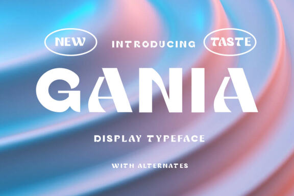 Gania Display Typeface