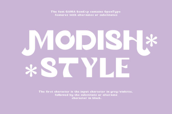 Gania Display Typeface