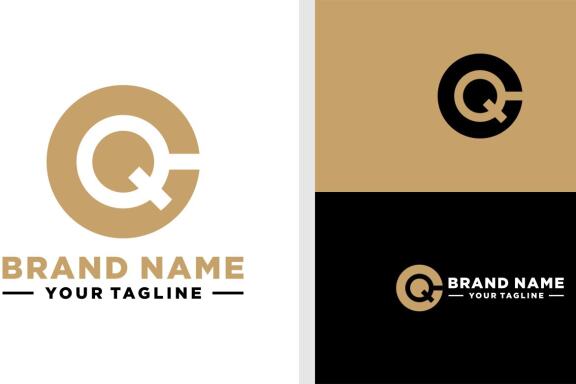 CQ LOGO MONOGRAM CIRCLE BOLD EDITABLE