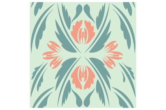 Folk Flowers Pattern Floral Print Ethnic Art