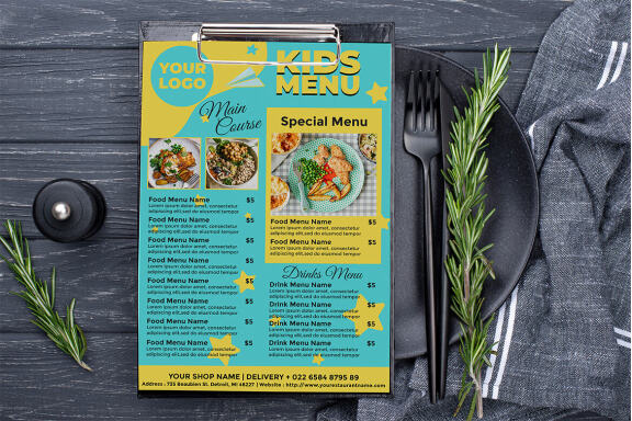 Kids Food Menu 