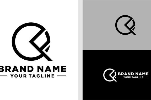 QF LOGO MONOGRAM LINE SIMPLE EDITABLE