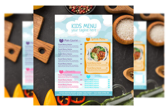Kids Food Menu