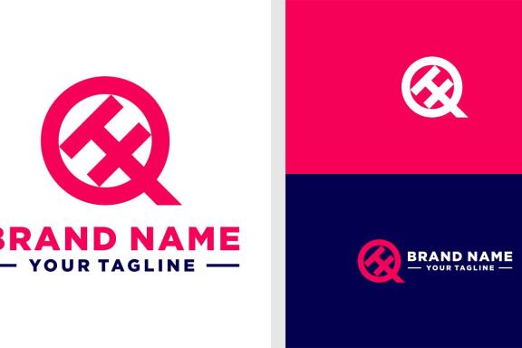 QH LOGO MONOGRAM CIRCLE EDITABLE