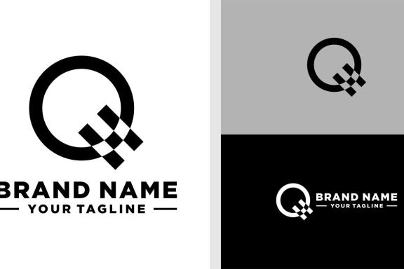 QH LOGO MONOGRAM UNUSUAL EDITABLE