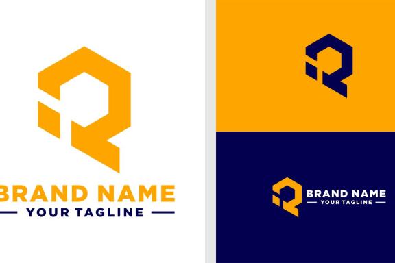 QI LOGO MONOGRAM HEXAGONAL EDITABLE