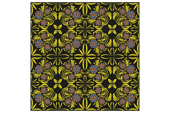 Folk Flowers Pattern Floral Print Ethnic Art