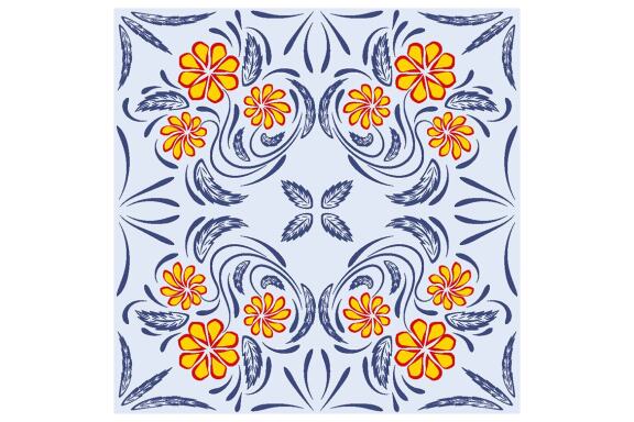 Folk Flowers Pattern Floral Print Ethnic Art