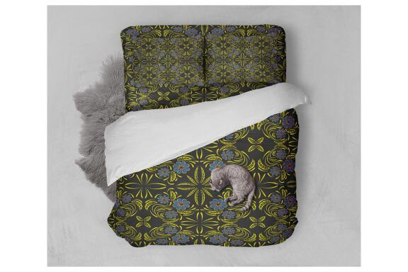 Folk Flowers Pattern Floral Print Ethnic Art