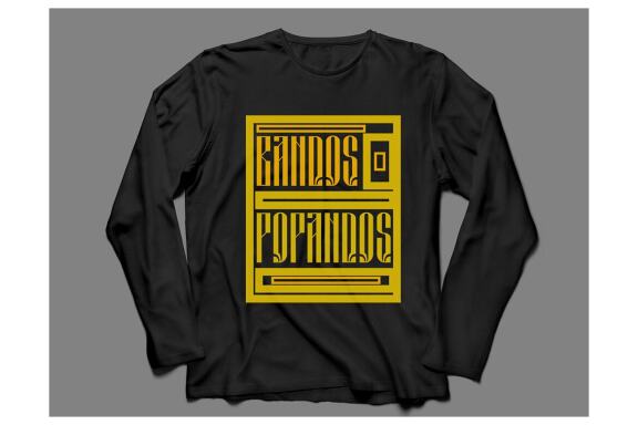 Unique Lettering T-Shirt Design