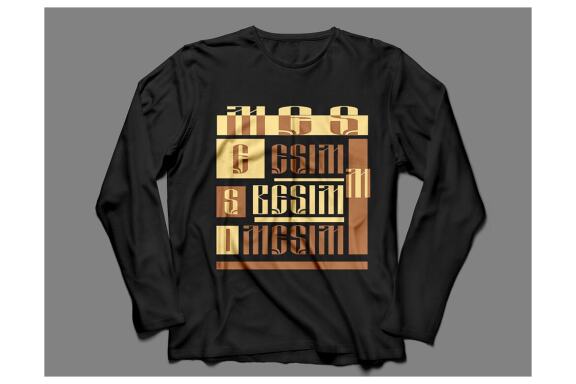 Unique Lettering T-Shirt Design