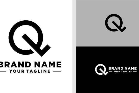 QL LOGO MONOGRAM CIRCLE EDITABLE