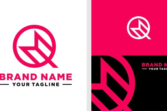 QM LOGO MONOGRAM CIRCLE EDITABLE