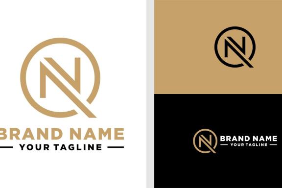 NQ LOGO MONOGRAM LUXURY EDITABLE