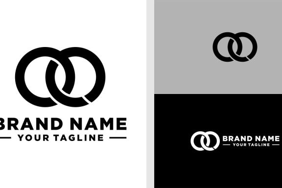 QO LOGO MONOGRAM CIRCLE LINE EDITABLE