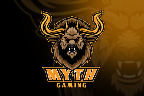 Bison Myth Esport  Logo Template