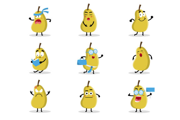 Cute Jackfruit Character Collection
