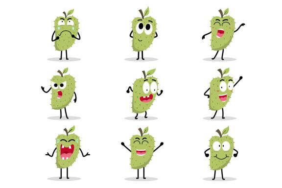 Cute Soursop Character Collection