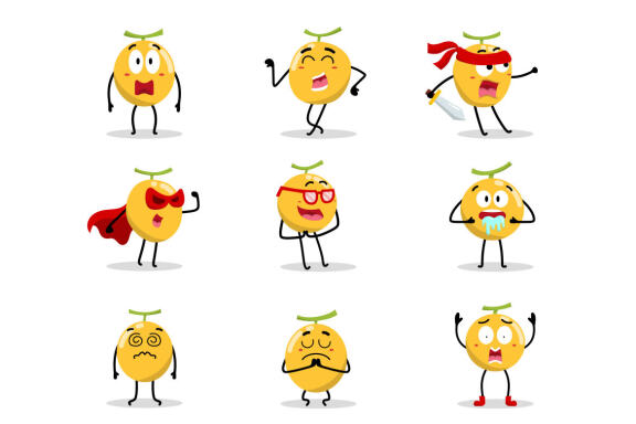 Cute Lemon Character Collection