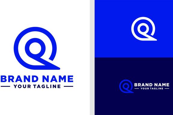 QP LOGO MONOGRAM LINE ELEGANT EDITABLE