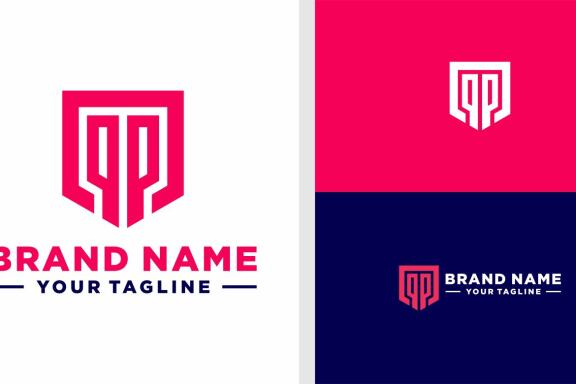 QP LOGO SHIELD STRONG EDITABLE