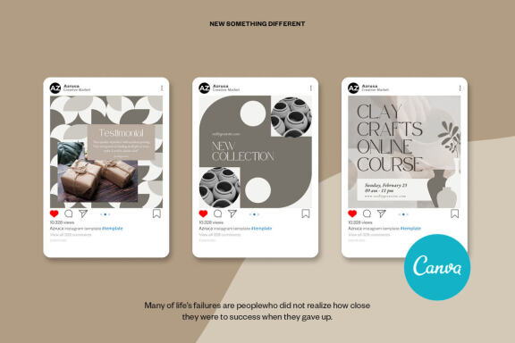 Ceramic Pottery Instagram | CANVA Template