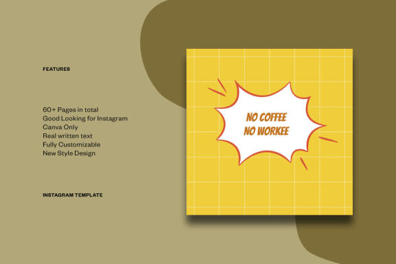 Coffee Shop Content Instagram | CANVA Template