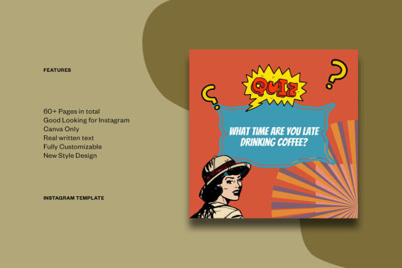 Coffee Shop Content Instagram | CANVA Template