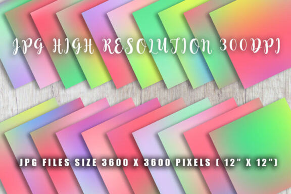 Digital paper gradient blur colorful background